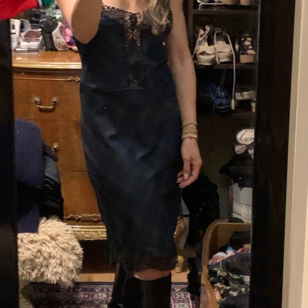 Plaid slip dress